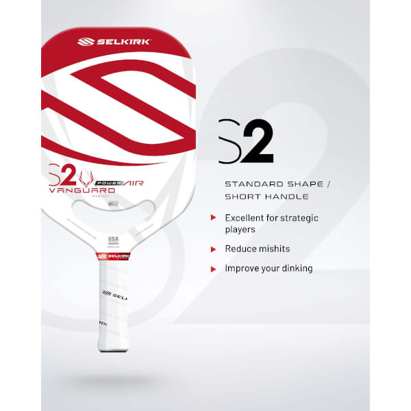 Selkirk VANGUARD Power Air S2 Carbon Fiber Pickleball Paddle: Image #428319
