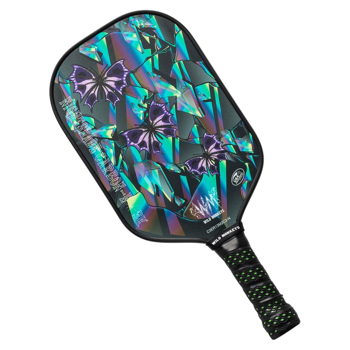 Wild Monkeys Nightshade-E 3K Carbon Fiber Pickleball Paddle: Image #432103