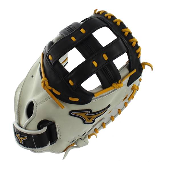 Mizuno MVP Prime SE Fastpitch Catchers Mitt: GXS50PSEF4- Silver/Black: Image #309530