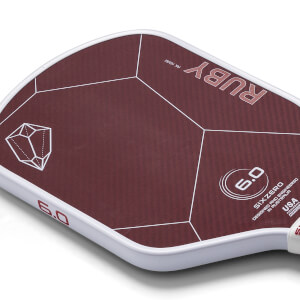 Six Zero Ruby 16mm Aramid Fiber Pickleball Paddle: Image #440555