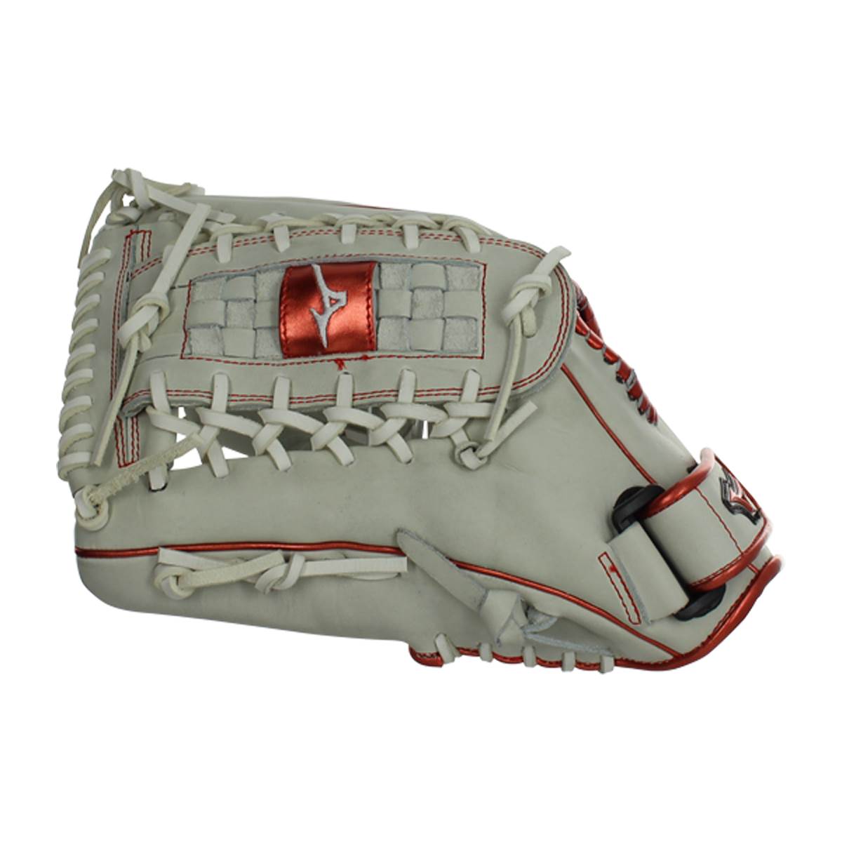 Mizuno MVP Prime SE 13'' Fastpitch Softball Glove: GMVP1300PSEF8  White/Red: Image #379709