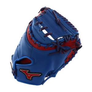 Mizuno MVP Prime SE Catchers Mitt: GXC50PSE4- Royal/Red: Image #309145