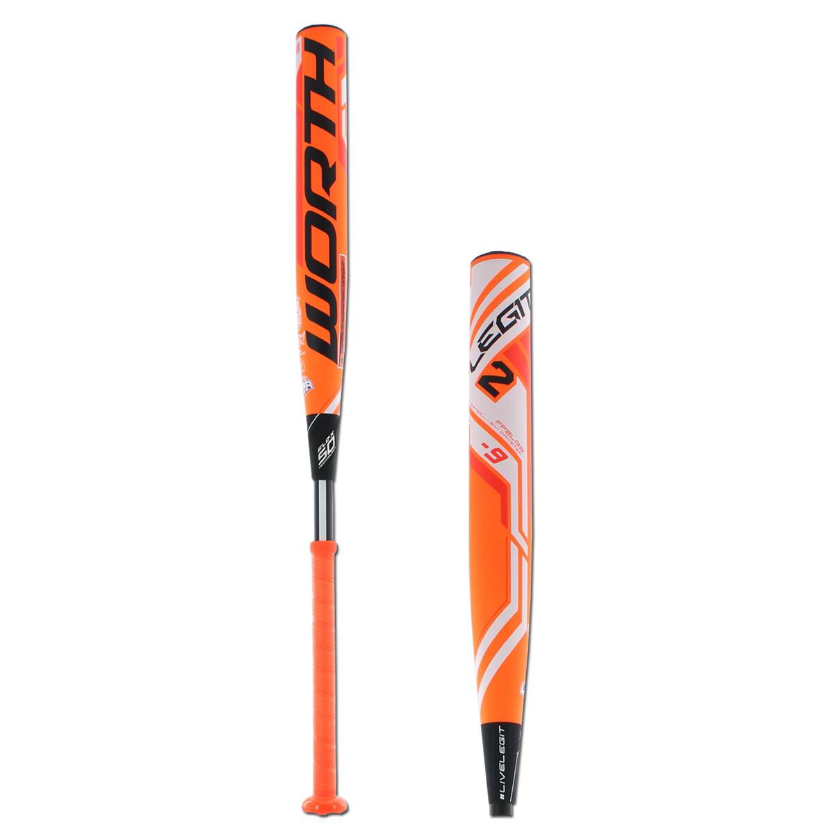Worth 2 Legit -9 2 1/4 Fastpitch Softball Bat FP2LG9 | JustBats.com