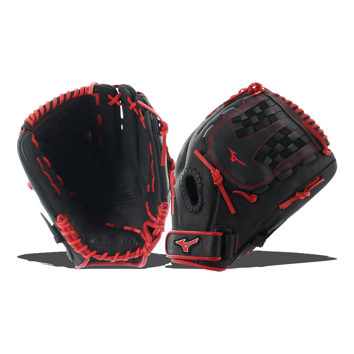 Mizuno MVP Prime SE 12.5" Fastpitch Softball Glove GMVP1250PSEF6 Black / Red