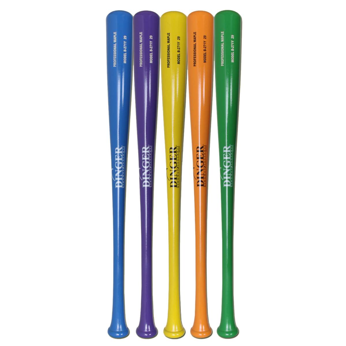 Dinger Bats Pro Maple Wood Youth Baseball Bat B271Y COLOR 29 Inch