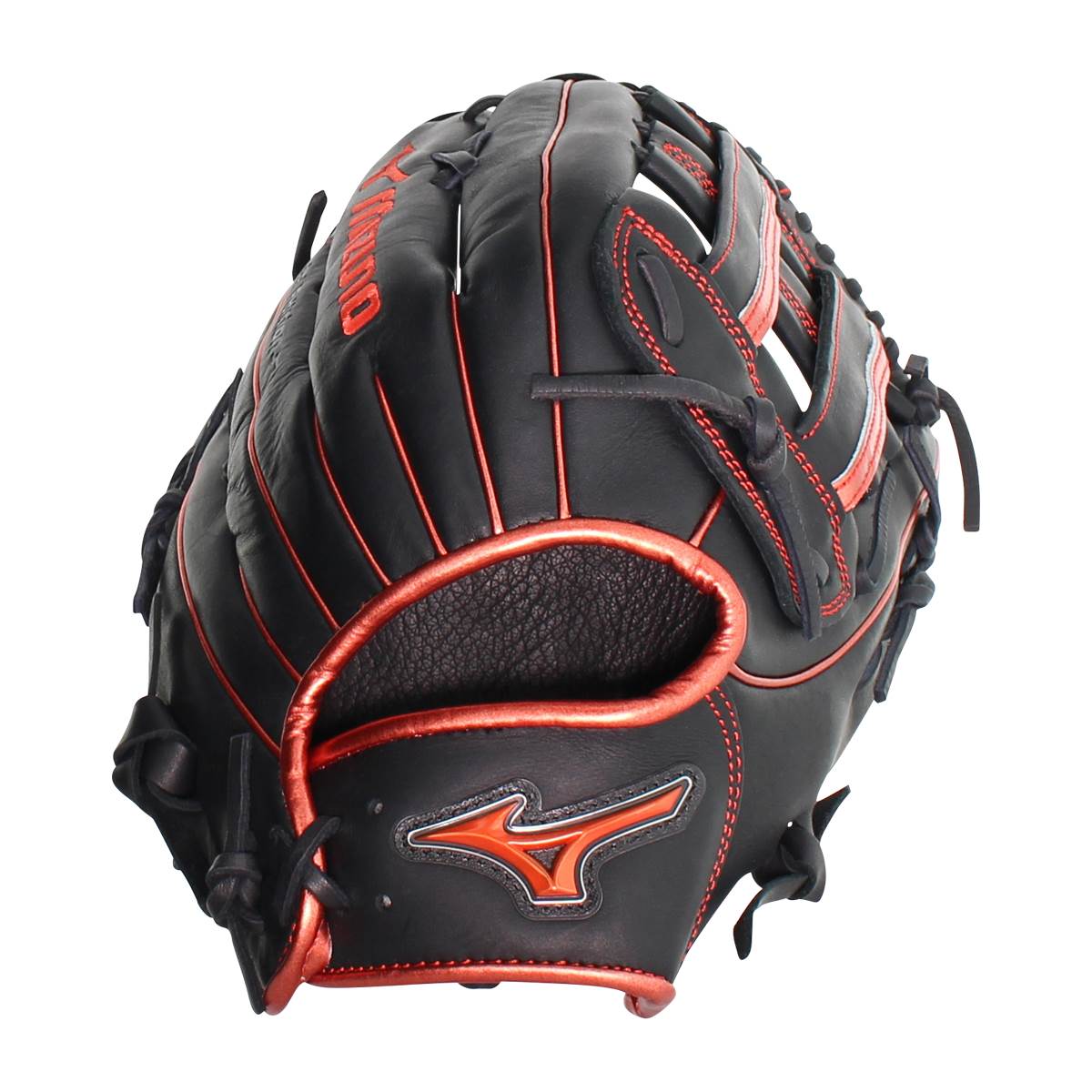 Mizuno MVP Prime SE 13'' Slow Pitch Softball Glove: GMVP1300PSES8 Black/Red: Image #389597