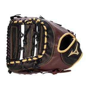 Mizuno MVP Prime 12.5'' First Base Mitt: GXF50B3BC Black/Cherry: Image #406985