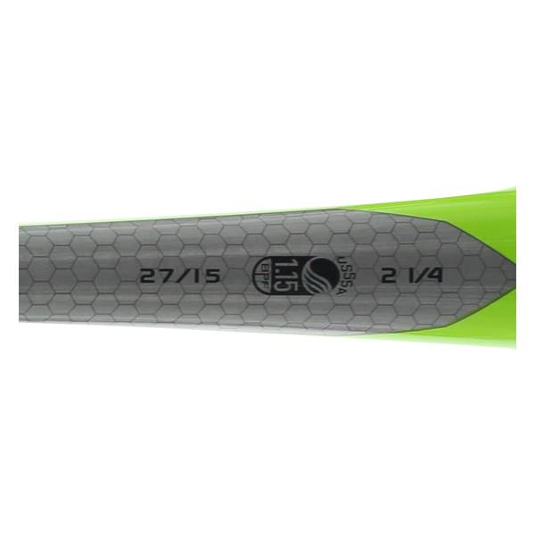 Batte Baseball Marucci Hex Alloy 28/18 - Senior League, Vert, Modèle MSBAHAX10