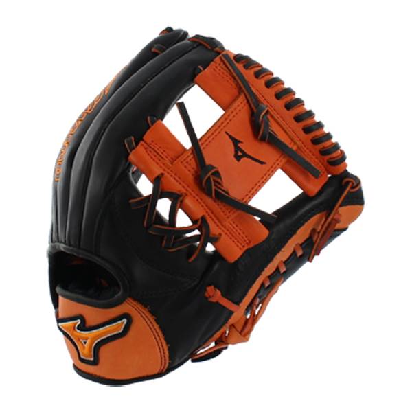 Mizuno MVP Prime SE Baseball Glove: GMVP1154PSE4- Black/Orange: Image #308963