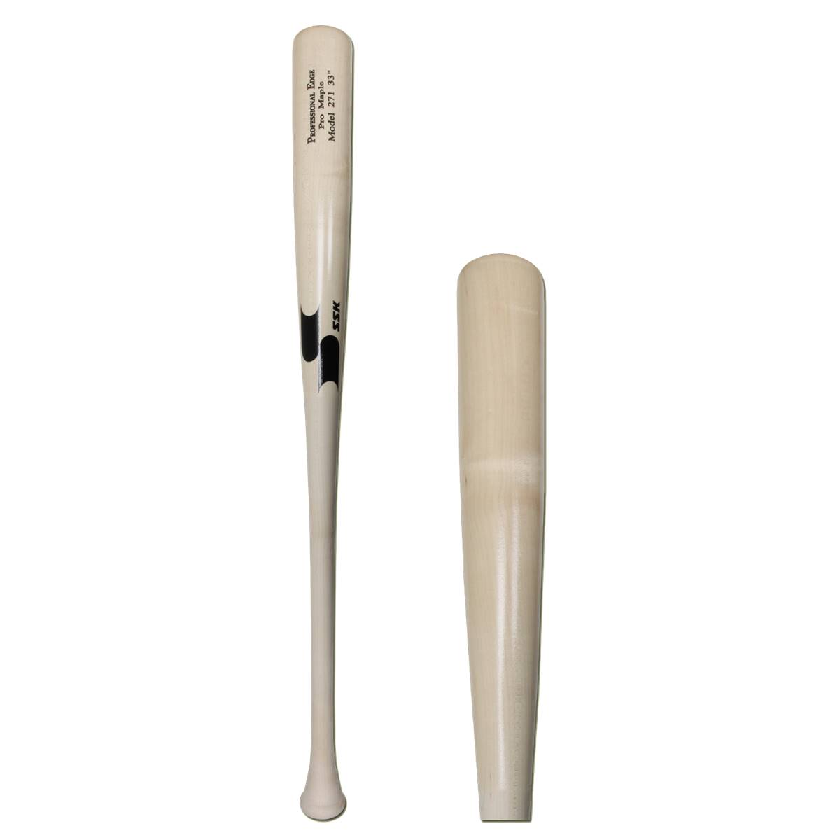 SSK Pro 3 2.47" Maple Wood Baseball Bat SSK271 Natural