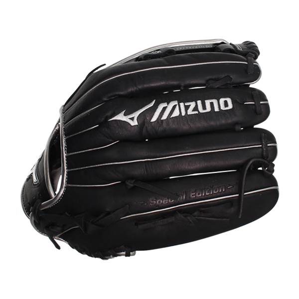 Mizuno MVP Prime SE 12.50'' Slow Pitch Softball Glove: GMVP1250PSES8 Black/Silver: Image #379570