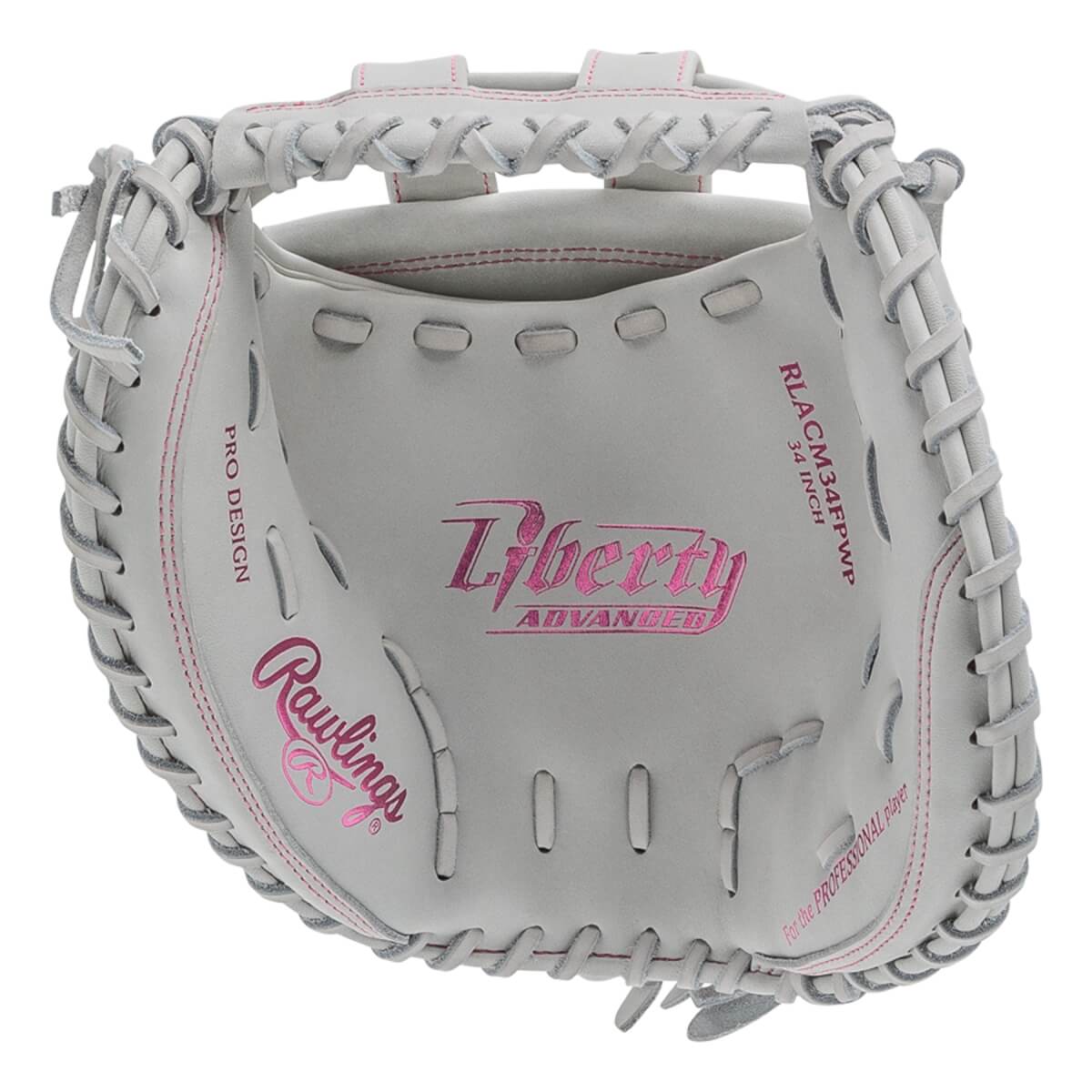Rawlings Liberty Advanced Color Series 4.0 34" Fastpitch Softball Catcher's Mitt: RLACM34FPWP: Image #450961