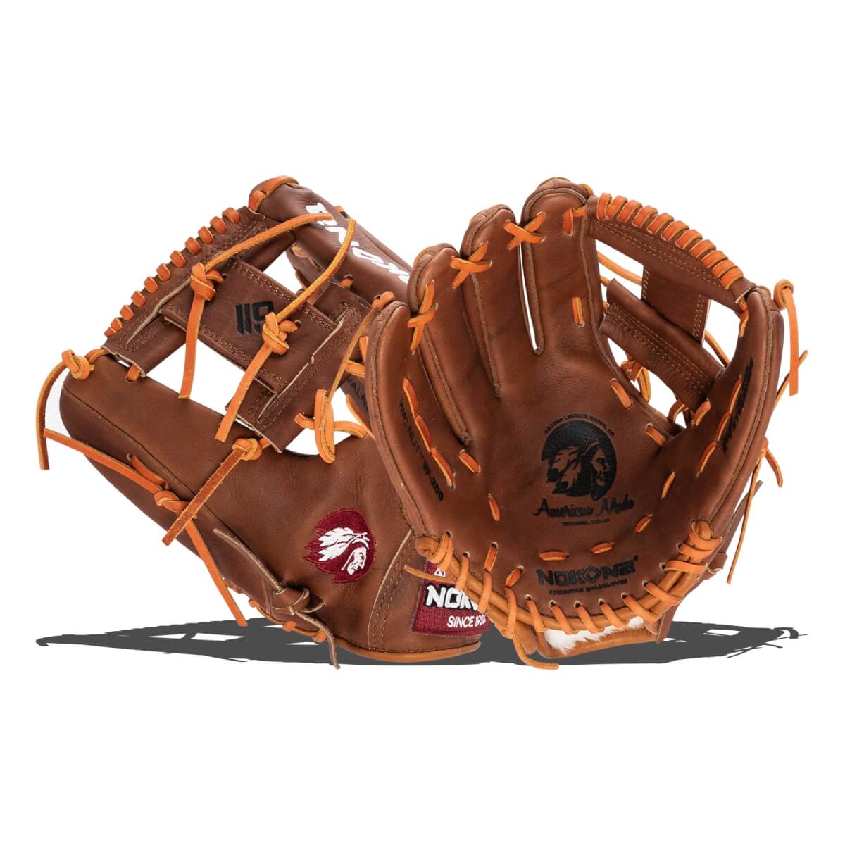 Nokona Walnut Select 11.25" Baseball Glove: W-200I: Image #431882