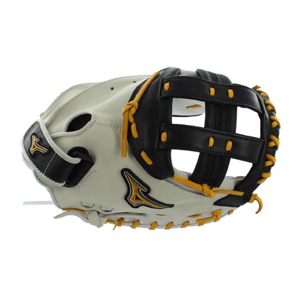Mizuno MVP Prime SE Fastpitch Catchers Mitt: GXS50PSEF4- Silver/Black: Image #309531