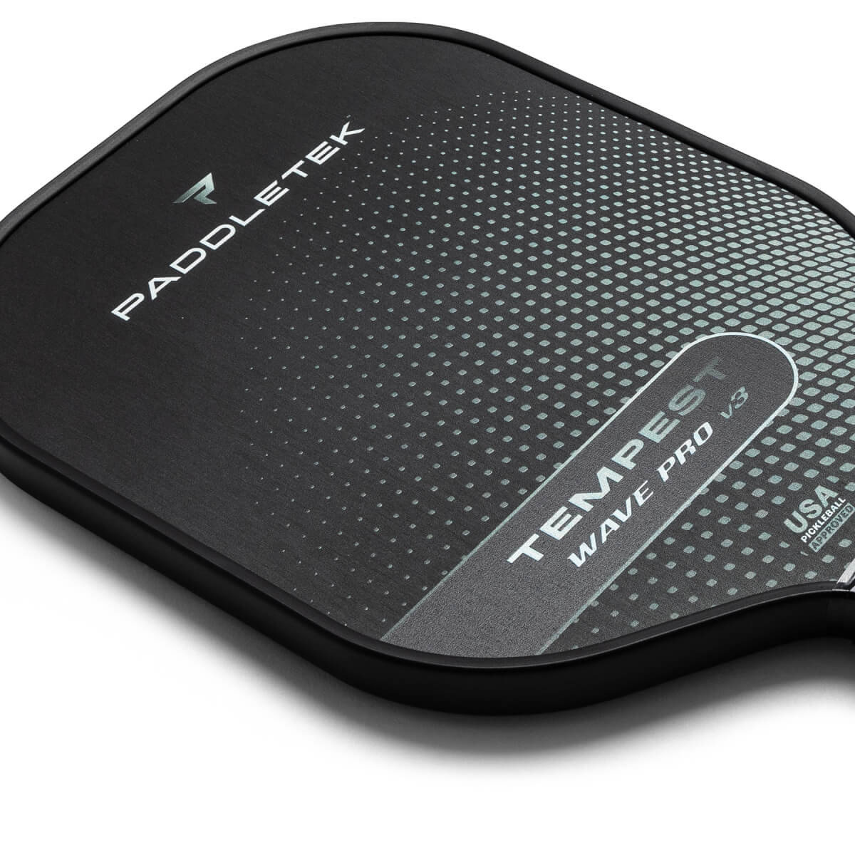 Paddletek Tempest Wave Pro V3 Middleweight Carbon Fiber Pickleball Paddle: Image #436232