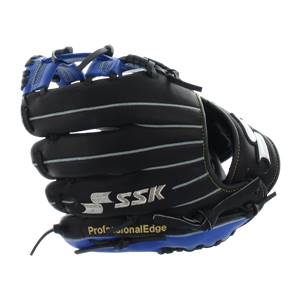 SSK Professional Edge Series #1.5 Baseball Glove: S16150IB Black/Blue: Image #306362