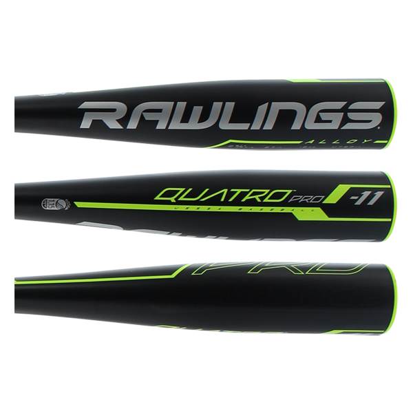 2019 Rawlings Quatro Pro 11 2 5/8" Junior Big Barrel Baseball Bat