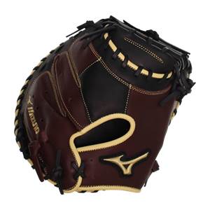 Mizuno MVP Prime 34'' Baseball Catcher's Mitt: GXC50PB3BC Black/Cherry: Image #379642