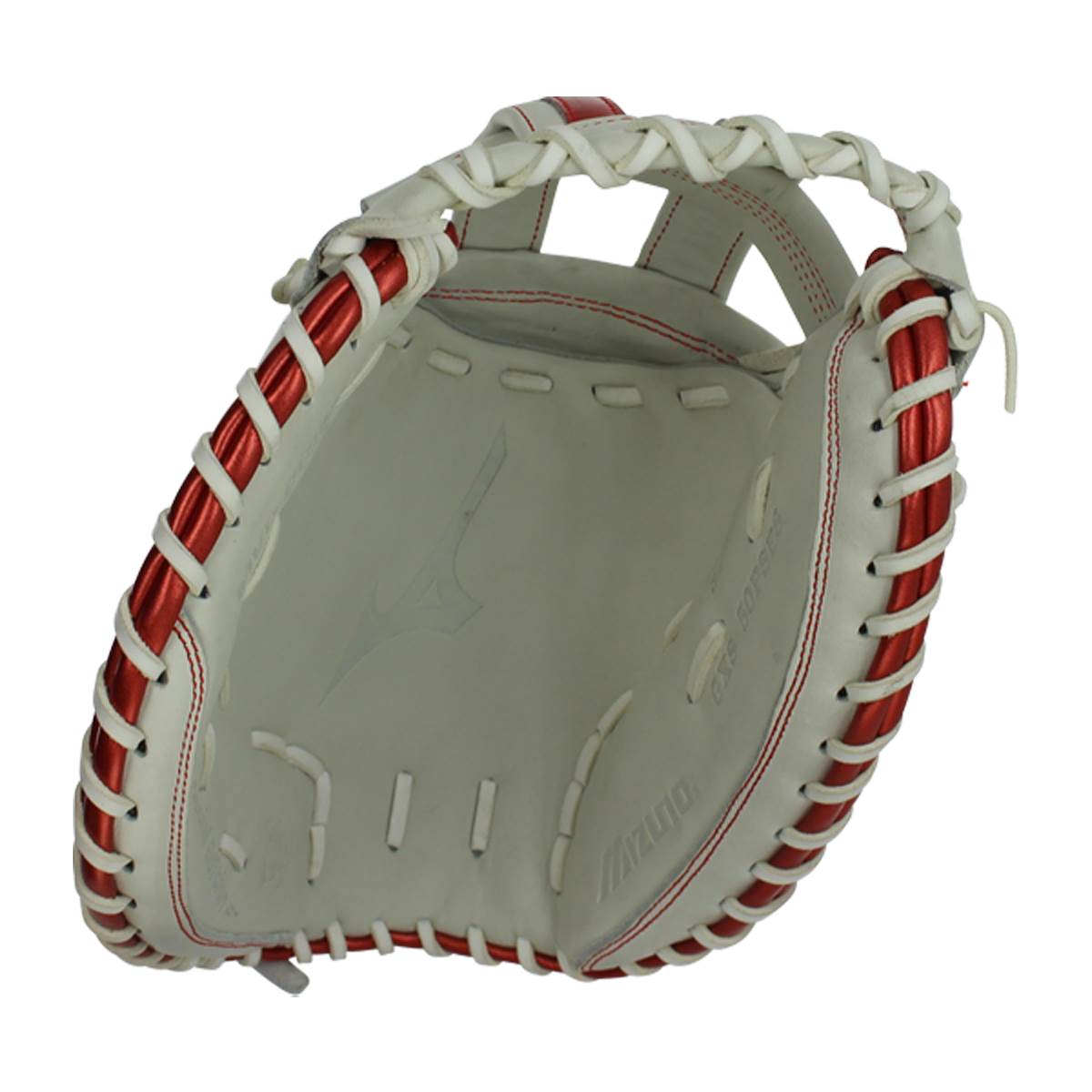 Mizuno MVP Prime SE 34'' Fastpitch Catcher's Mitt (GXS50PSE8 White/Red