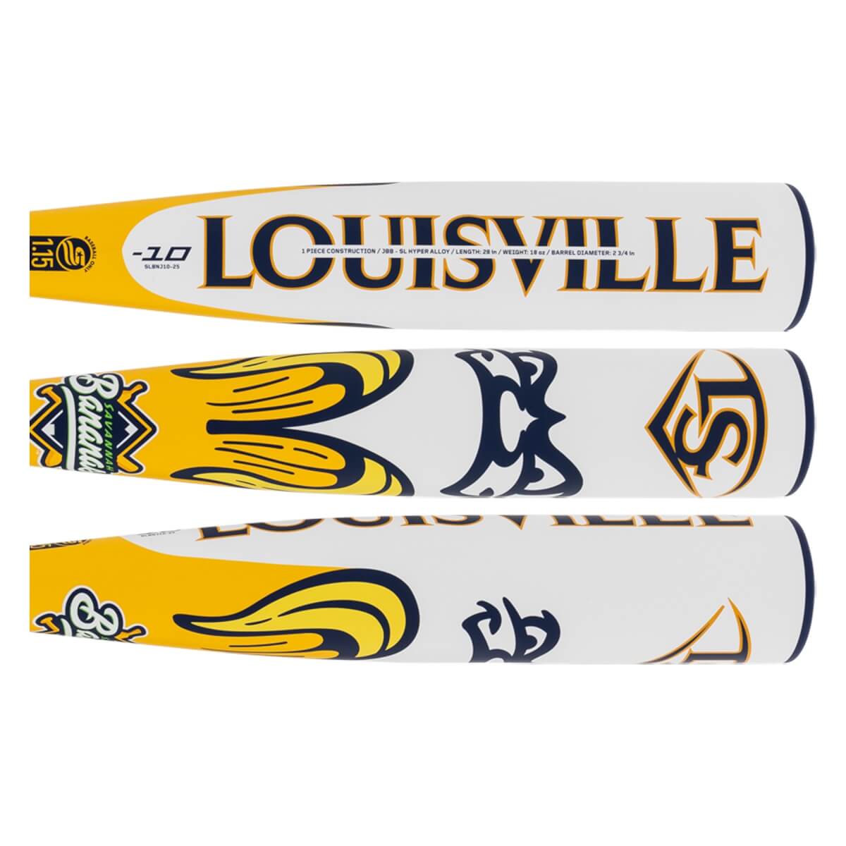 Louisville Slugger Bananas -10 Junior Big Barrel Baseball Bat: WBL4006010: Image #443479