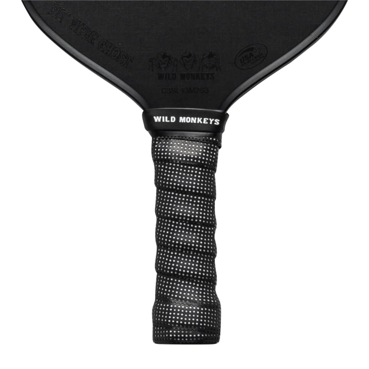 Wild Monkeys Pit Viper Ghost Carbon Fiber Pickleball Paddle: Image #432093