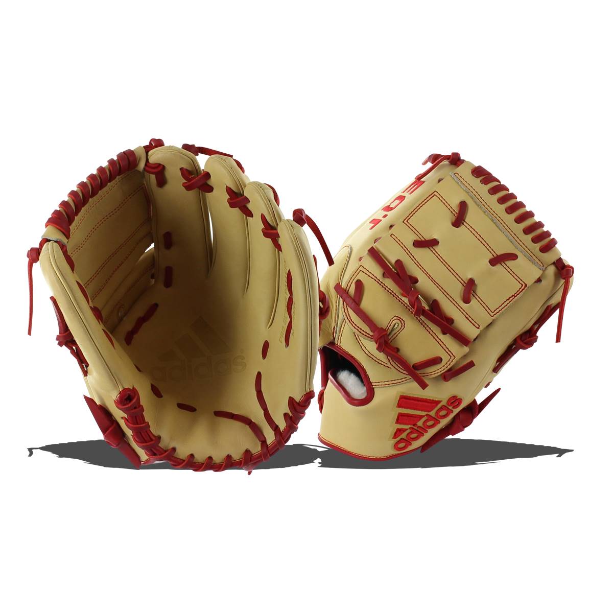 Adidas EQT 12" Baseball Glove: EQT1175SP Tan / Red: Image #313378