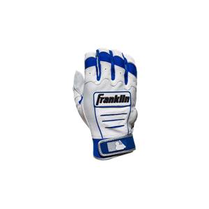 Franklin CFX Pro Batting Gloves: Pearl | Royal: Image #363774