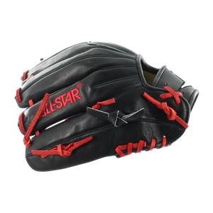 All Star System Seven 11.5" Baseball Glove: FGS7-IF Black / Red: Image #317070