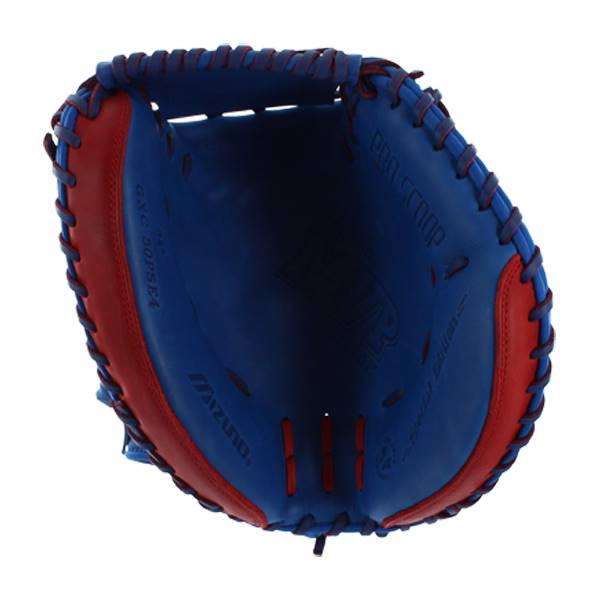 Mizuno MVP Prime SE Catchers Mitt: GXC50PSE4- Royal/Red: Image #309144