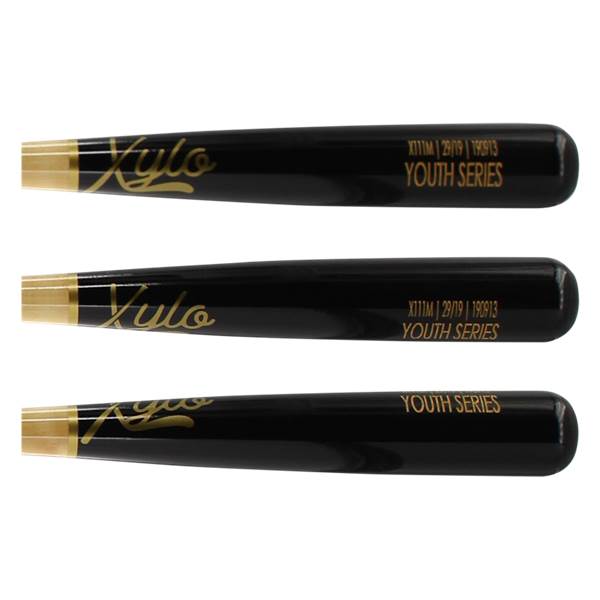Xylo Youth Series 10 Maple Wood Baseball Bat (X111 Natural/Black