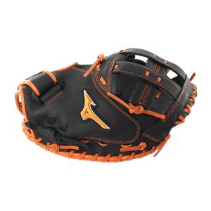 Mizuno MVP Prime SE 34" Fastpitch Softball Catcher's Mitt: GXS50PSE6 Black / Orange: Image #315479