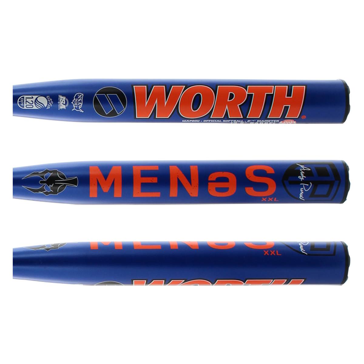 Worth Menes 13.5" XXL Andrew Purcell USSSA Slow Pitch Softball Bat