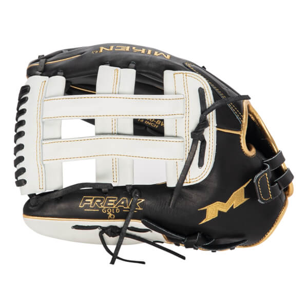 Miken Pro Series Freak Gold 14" Slow Pitch Softball Glove: PRO140-BWG: Image #421301