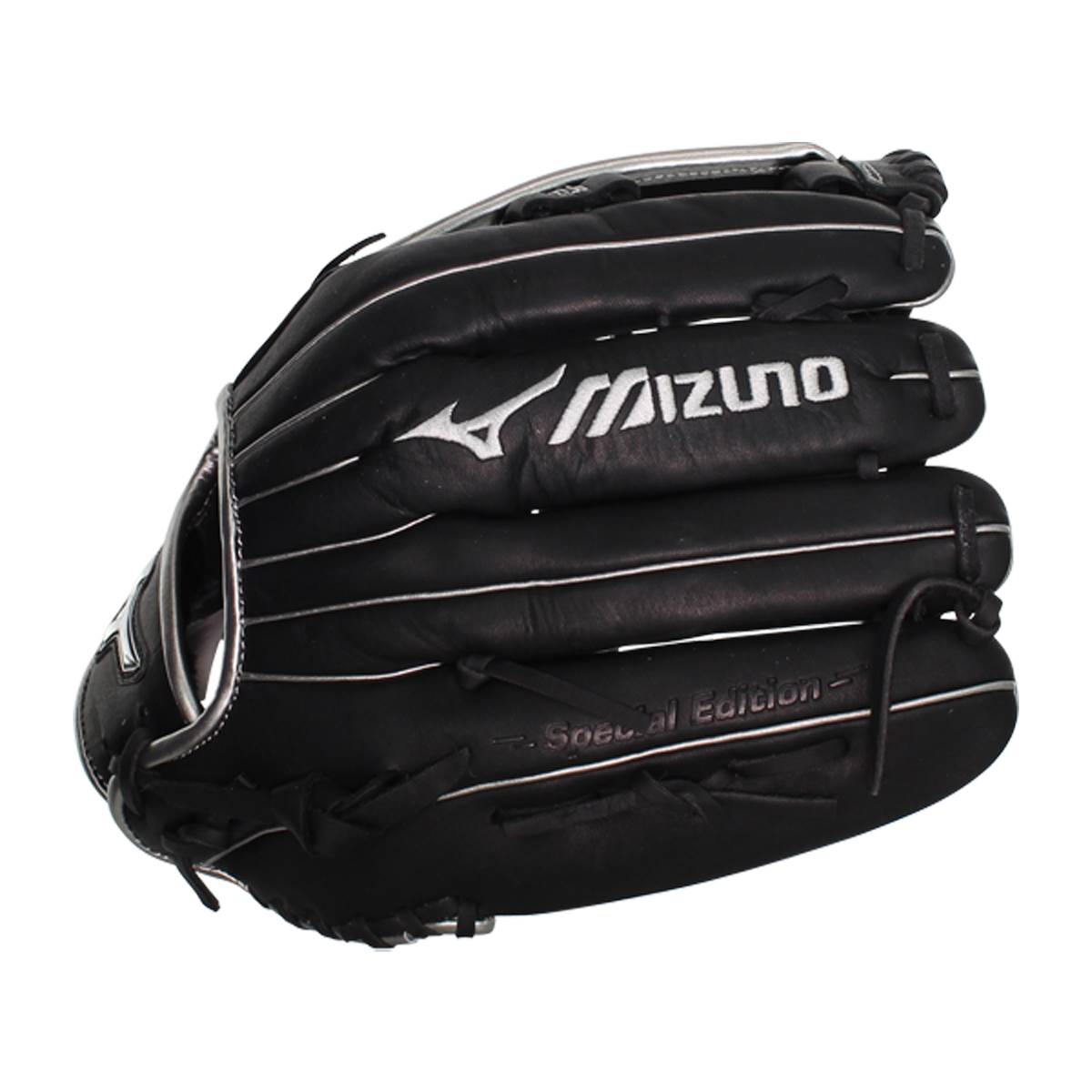 Mizuno MVP Prime SE 12.50'' Slow Pitch Softball Glove: GMVP1250PSES8 Black/Silver: Image #379570