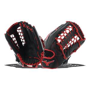 Mizuno MVP Prime SE 12.75" Baseball Glove: GMVP1275PSE6 Black / Red: Image #314923