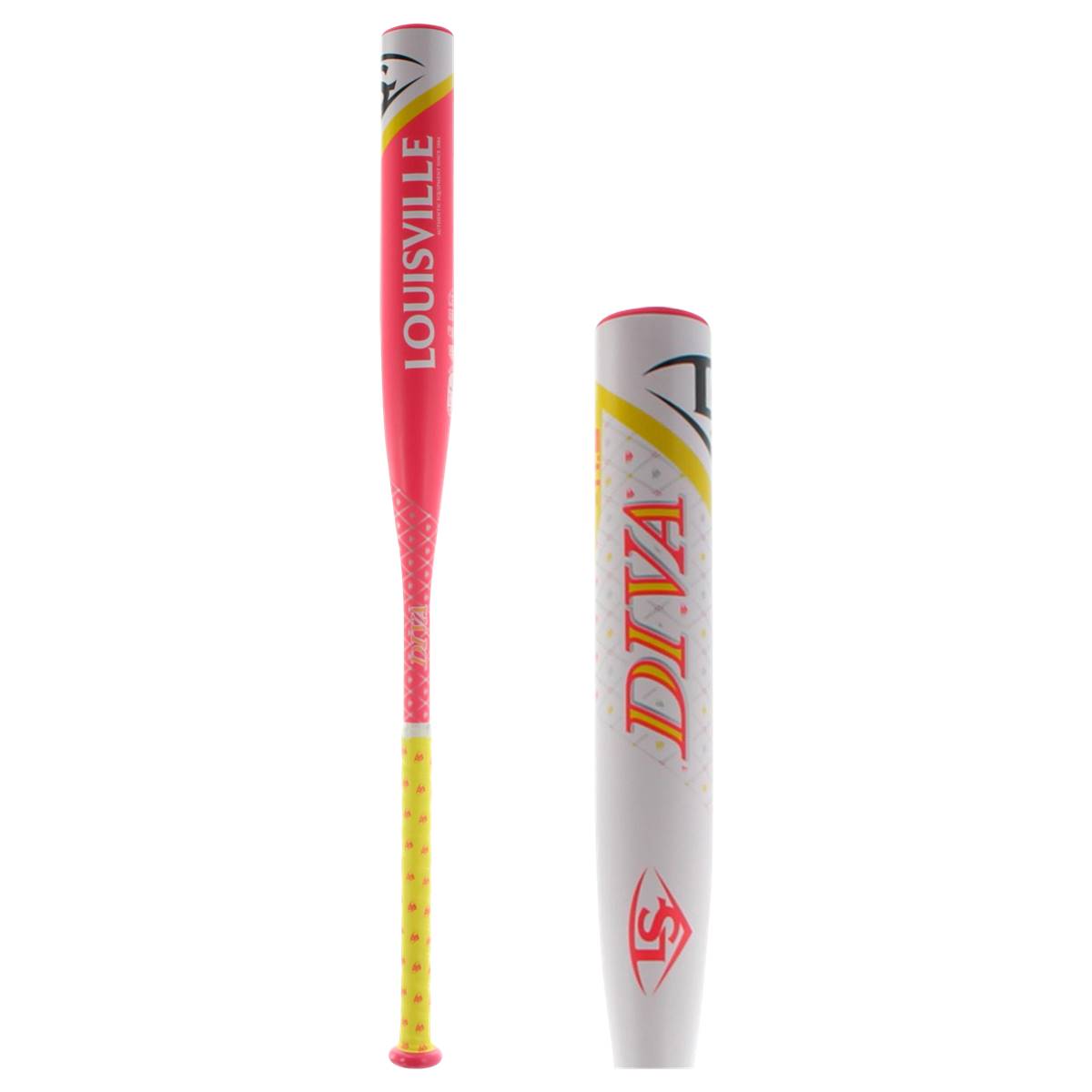 Louisville Slugger Diva Softball Bat WTLFPDV171 29/17.5 (-11.5) White/Pink