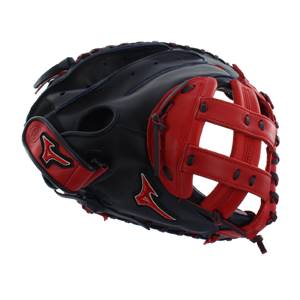 Mizuno MVP Prime SE Fastpitch Catchers Mitt: GXS50PSEF4- Navy/Red: Image #309538