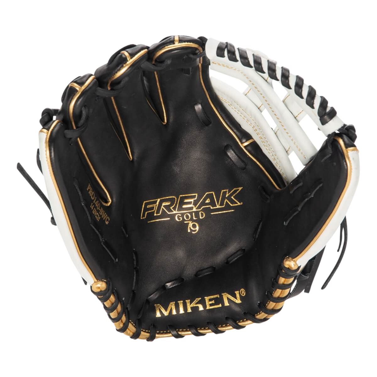 Miken Pro Series Freak Gold 14" Slow Pitch Softball Glove: PRO140-BWG: Image #421303