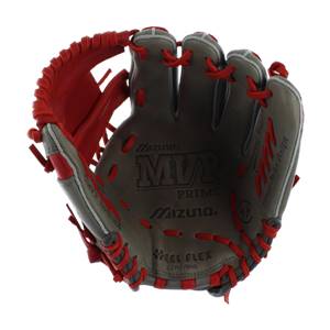 Mizuno MVP Prime SE Baseball Glove: GMVP1154PSE4- Smoke/Red: Image #308955