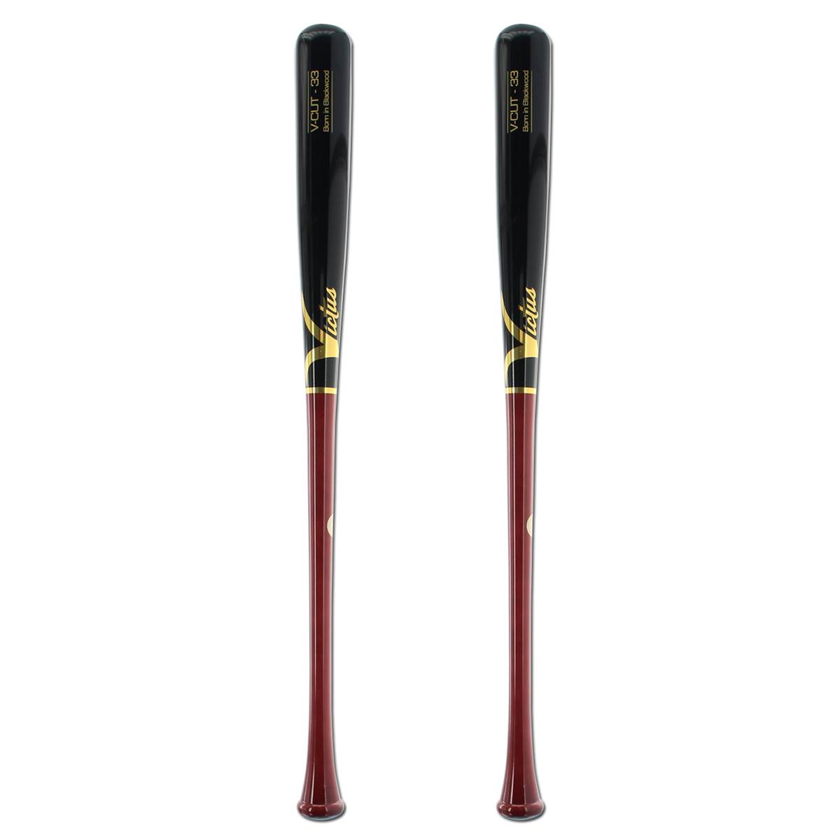 Bat Pack Victus VCut Hard Maple Wood Baseball Bat VMR Black Gloss 2