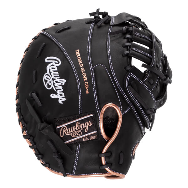 Rawlings R9 12.5" Fastpitch Softball First Base Mitt: RR9SBFBM-17B: Image #447116