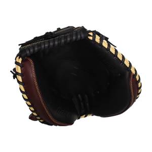 Mizuno MVP Prime 34'' Baseball Catcher's Mitt: GXC50PB3BC Black/Cherry: Image #379641