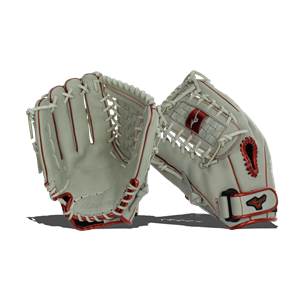 Mizuno MVP Prime SE 13'' Fastpitch Softball Glove: GMVP1300PSEF8  White/Red: Image #379713