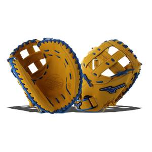 Mizuno MVP Prime SE 34" Fastpitch Softball Catcher's Mitt: GXS50PSE6 Cork / Royal: Image #315469