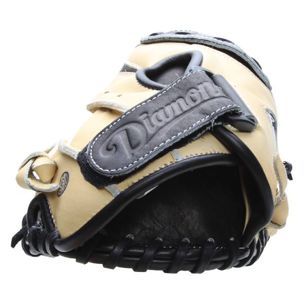 Diamond iX3 Elite Series: Fi325 Cream/Black Fastpitch Catcher's Mitt: Image #296443