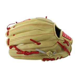 Under Armour Genuine Pro 11.75" Baseball Glove: UAFGGP-1175MT Cream | Red: Image #317501