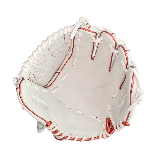 Mizuno MVP Prime SE 12" Fastpitch Softball Glove: GMVP1200PSEF8 White/Red: Image #389103