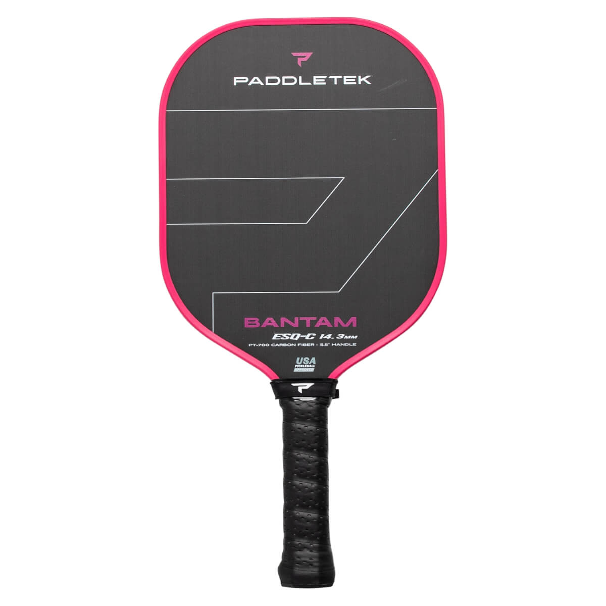 Paddletek Bantam ESQ-C 14.3mm Carbon Fiber Pickleball Paddle: Image #451457