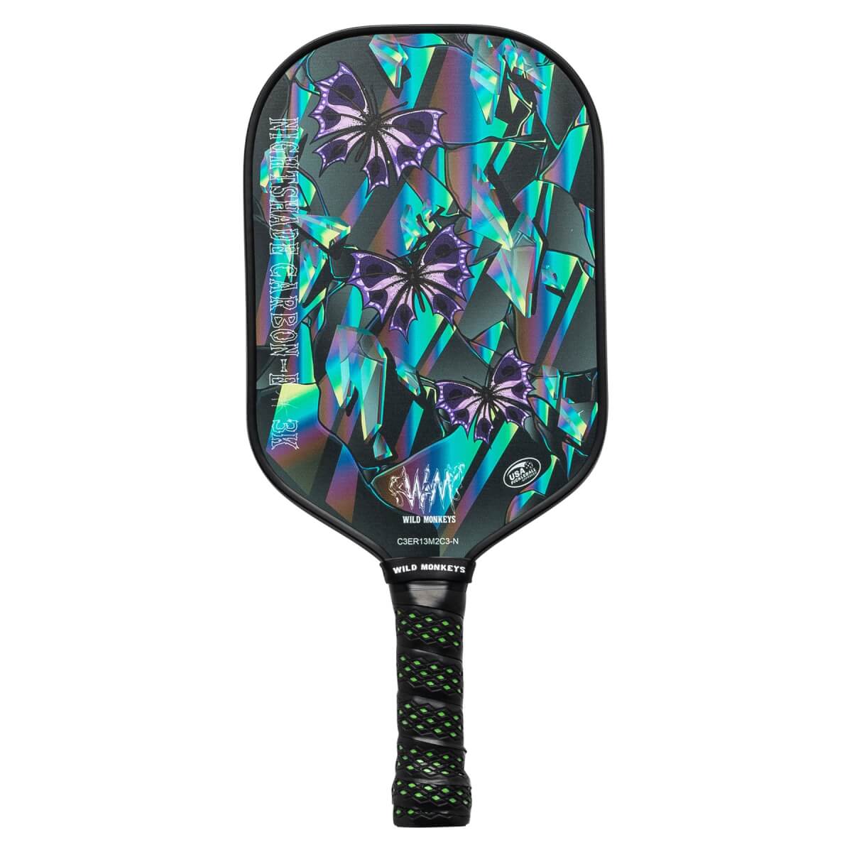 Wild Monkeys Nightshade-E 3K Carbon Fiber Pickleball Paddle: Image #432104
