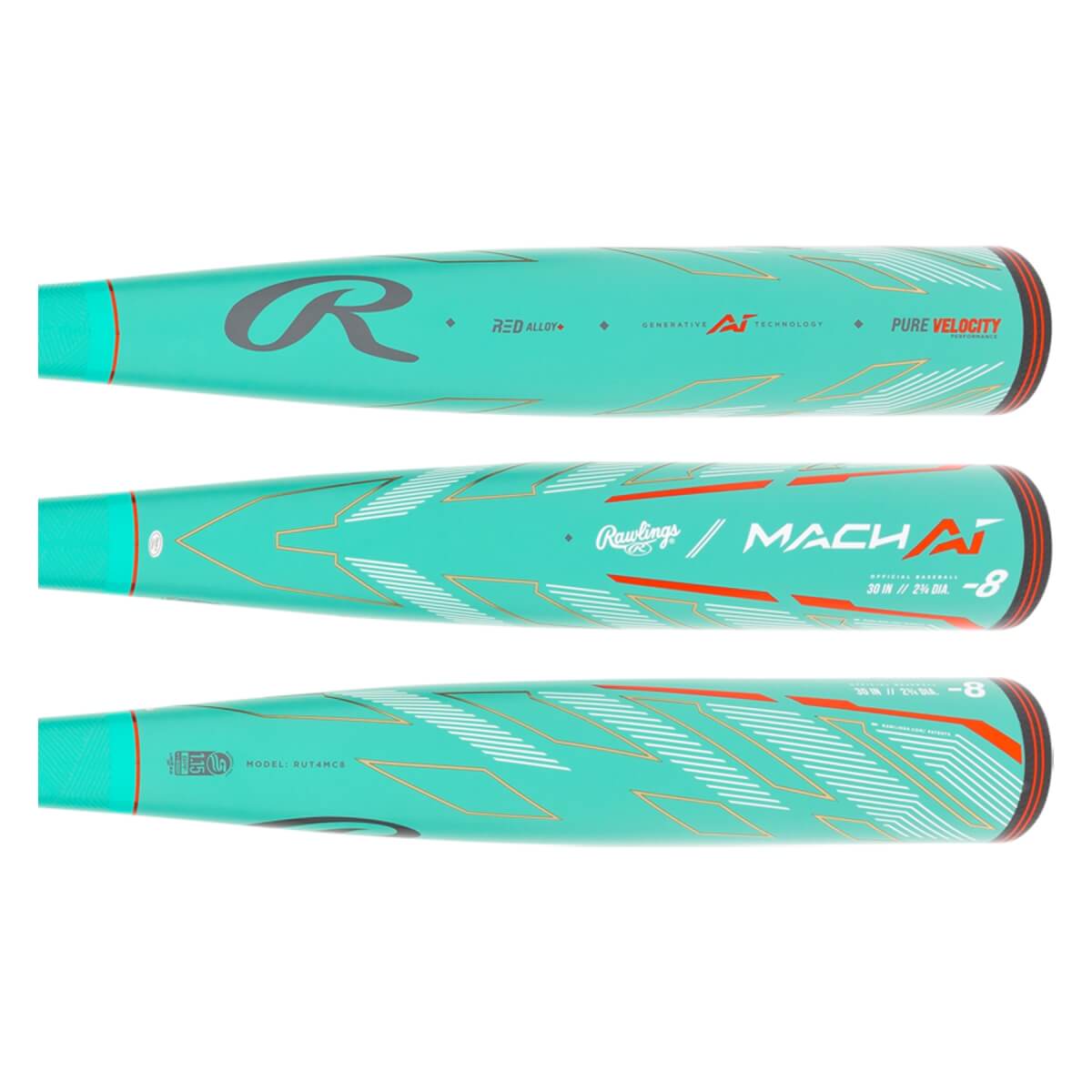 2024 Rawlings Mach AI 8 USSSA Baseball Bat (RUT4MC8)